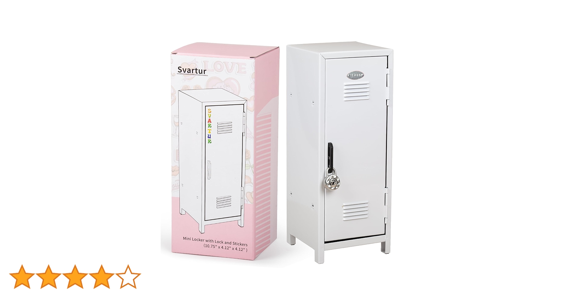 Amazon.co.jp: Svartur ミニロッカー ロック&キー付き